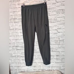 Apana Black athletic jogger pants‎ Elastic adjustable Waistband Tapered Cuffs